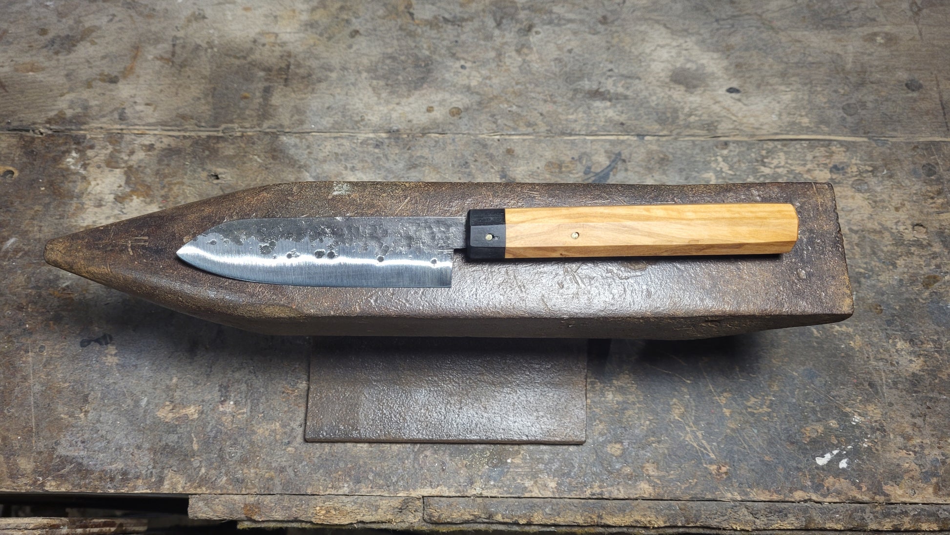 Couteau de cuisine "Office" - bois clair - Couteau fixe