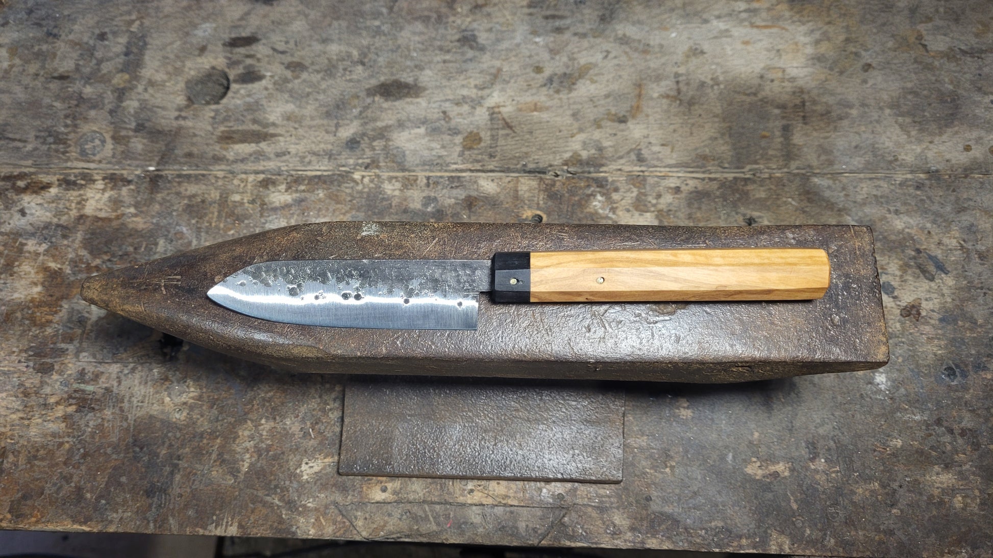 Couteau de cuisine "Office" - bois clair - Couteau fixe