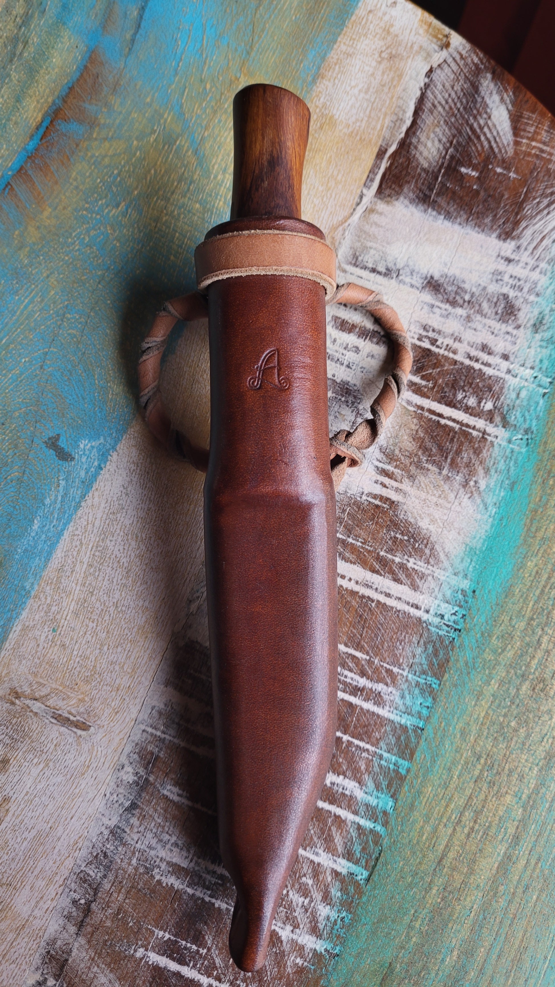 PUUKKO n°1 - Bois de fer d'Arizona - Couteau fixe