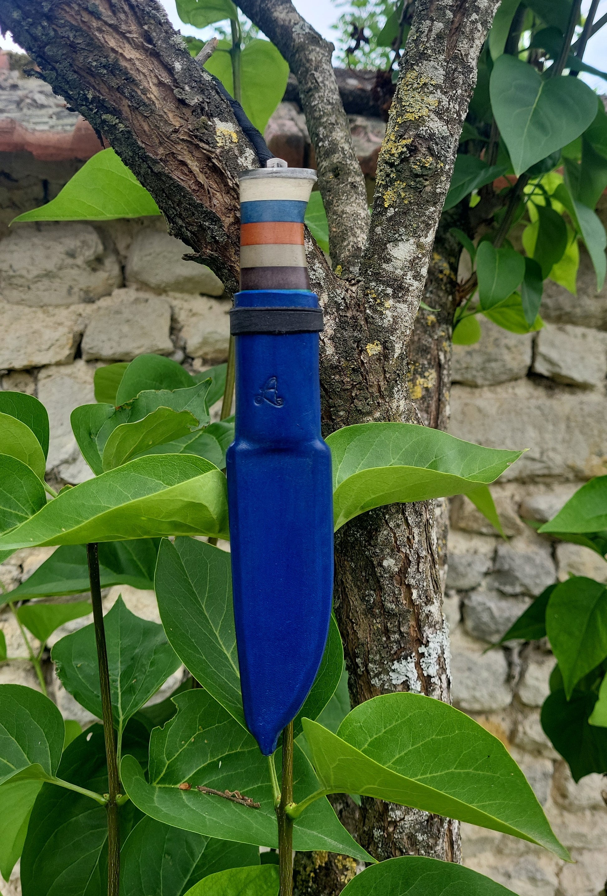 PUUKKO n°5 - Arc en ciel - Couteau fixe