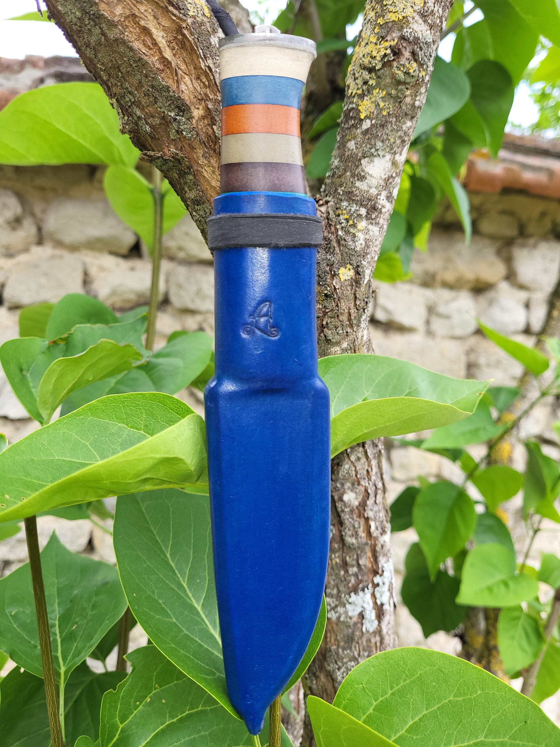 PUUKKO n°5 - Arc en ciel - Couteau fixe